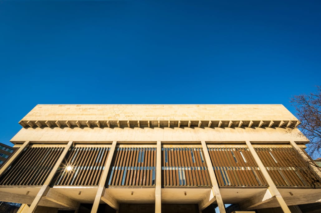 The Humanities Building at the University of Wisconsin-Madison is pictured during winter.