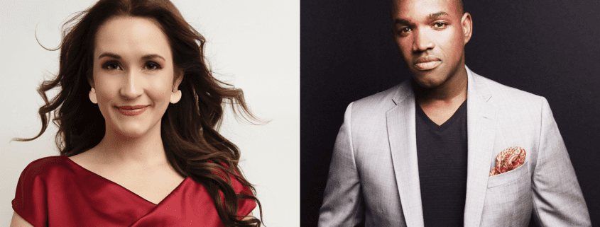 Erin Morley, soprano, and Lawrence Brownlee, tenor, are pictured.