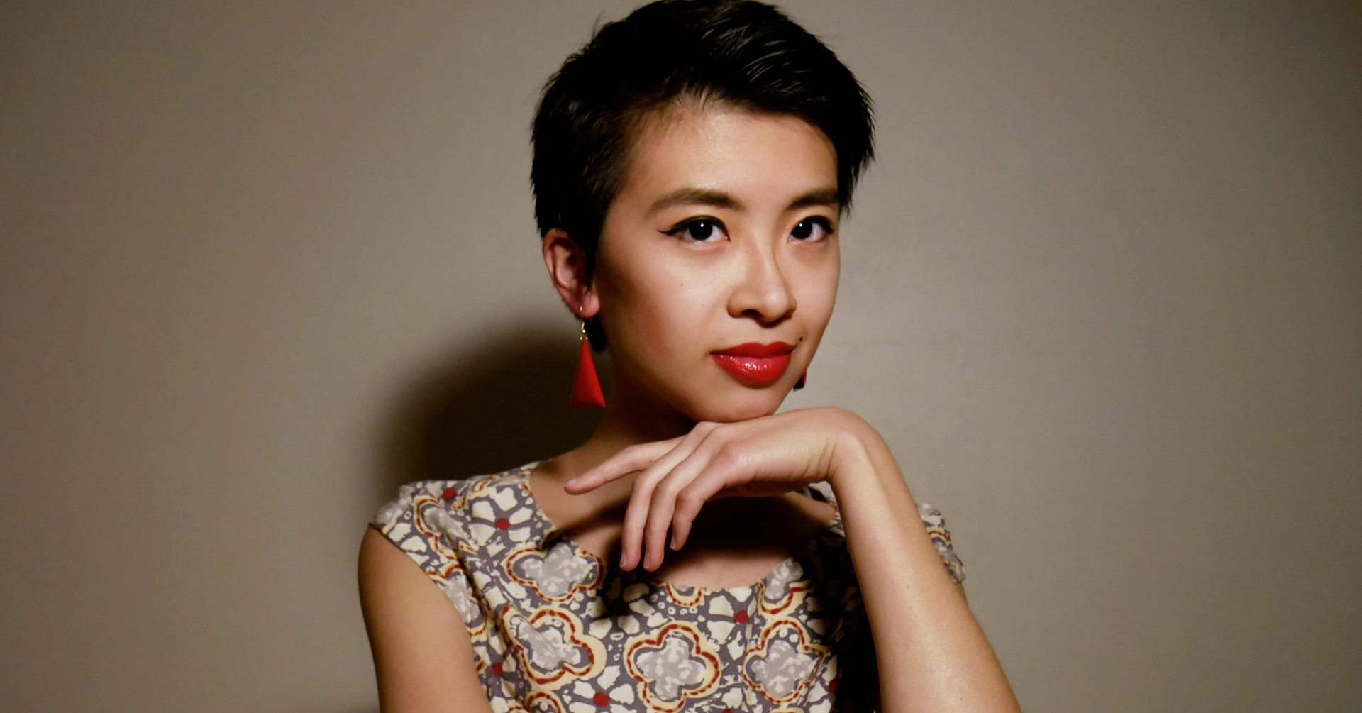 Harpist Noël Wan is pictured.