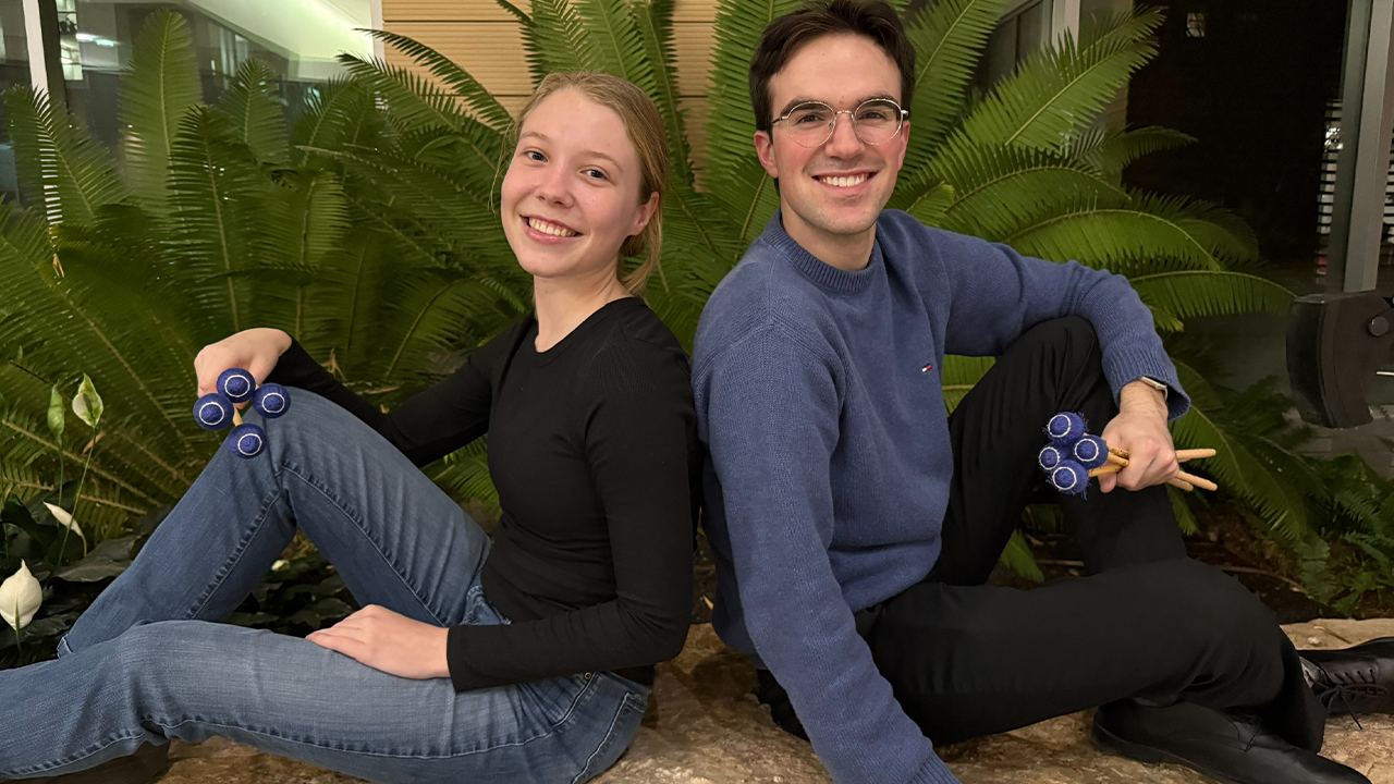 A photo of Cadie Strahota and Ravlin Frantz