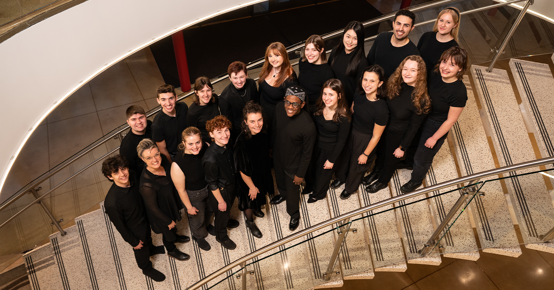 A photo of the C8dence vocal ensemble.