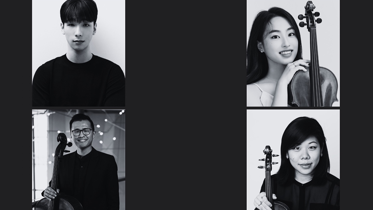 A photo of Janet Lyu, Heejo Yang, Jun Lee, and Kwanho Song.