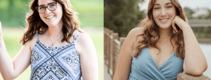 A photo of Kendal Schreiber and Marley Van Domelen.