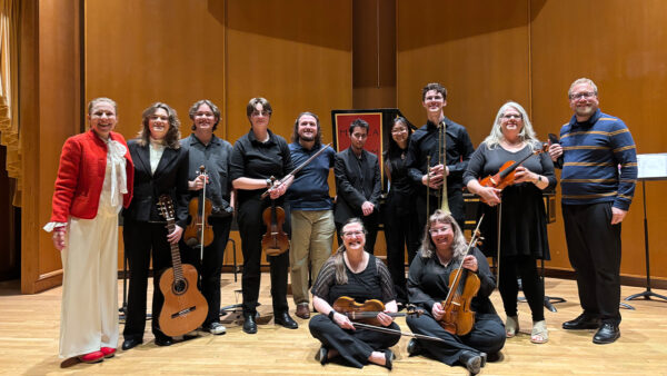 A group photo of the Early Music Ensemble.